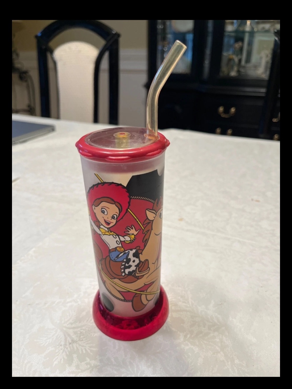 Toy Story 1  original vintage collectible - Jessie  cup with crazy straw